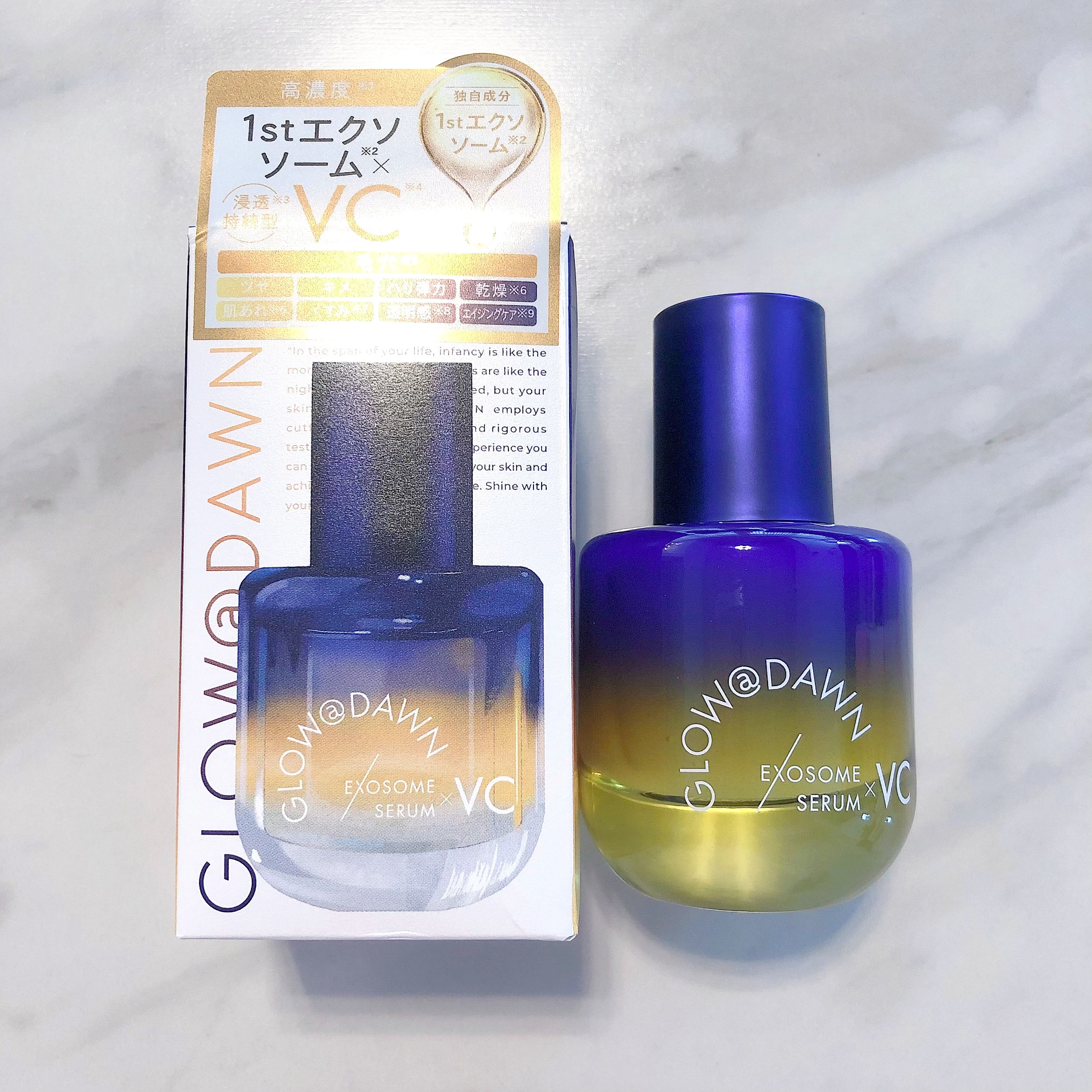 1stエクソソーム VCセラム/GLOW@DAWN/美容液を使ったクチコミ（1枚目）