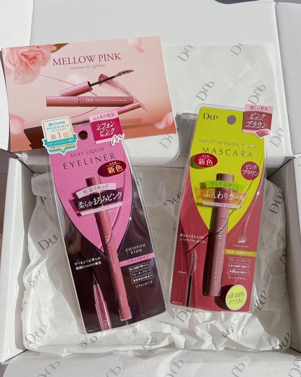 saayacosme on LIPS 「D-UP新作【MELLOWPINK】コスメが可愛すぎる🫶🏻̖́..」(9枚目)