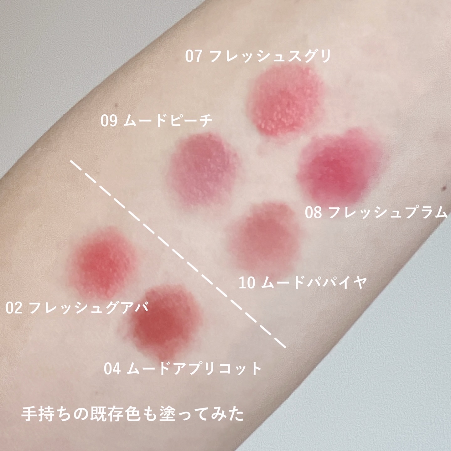 ライトオンベルベットティント/ネイチャーリパブリック/リップティントを使ったクチコミ（3枚目）