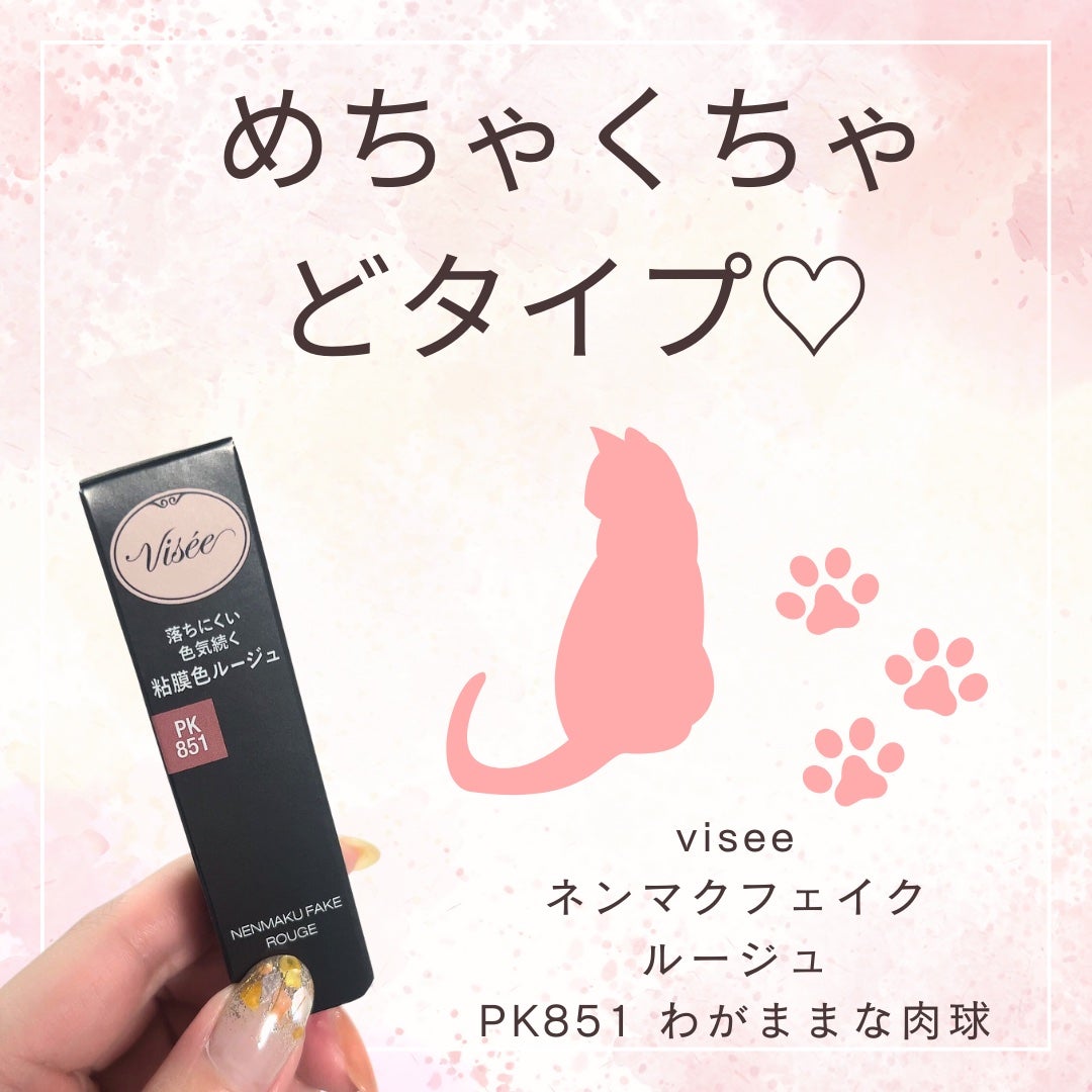 ネンマクフェイク ルージュ/Visée/口紅を使ったクチコミ(1枚目)