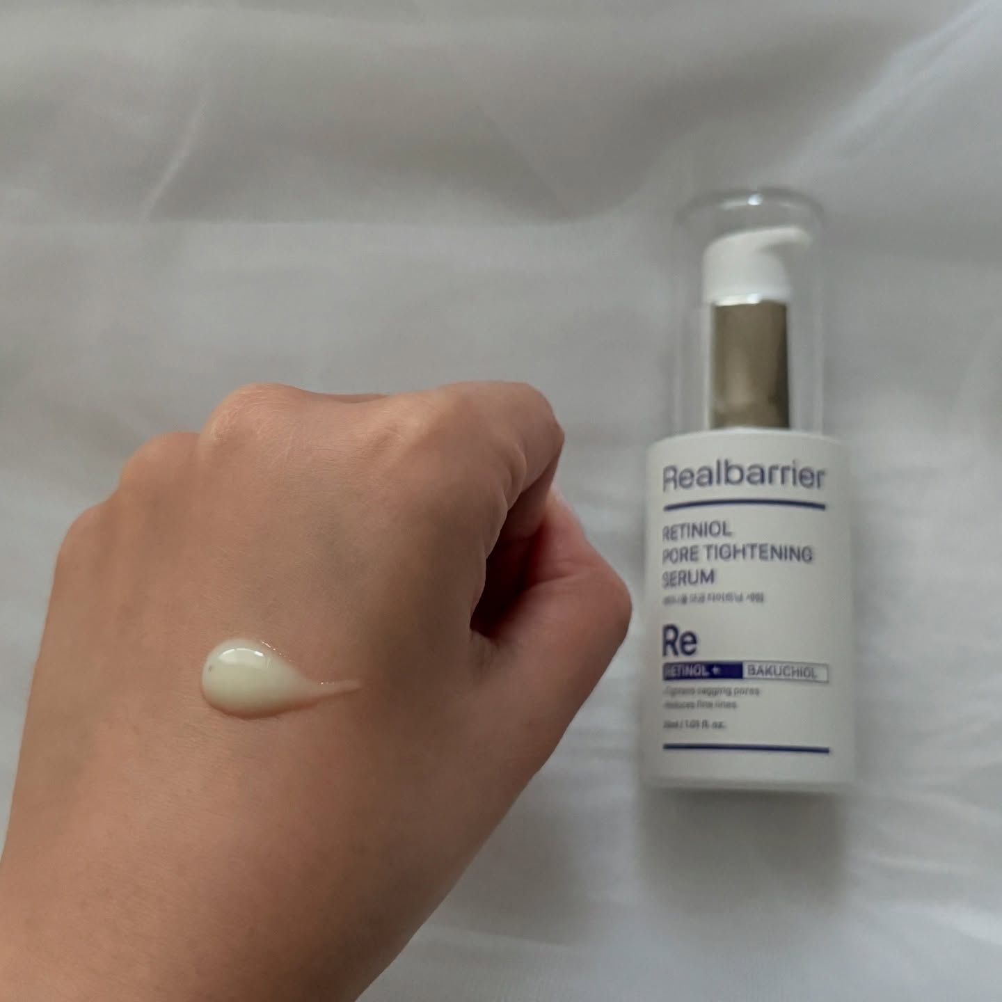 レチ二オールポアタイトニングセラム/Real Barrier/美容液を使ったクチコミ（3枚目）