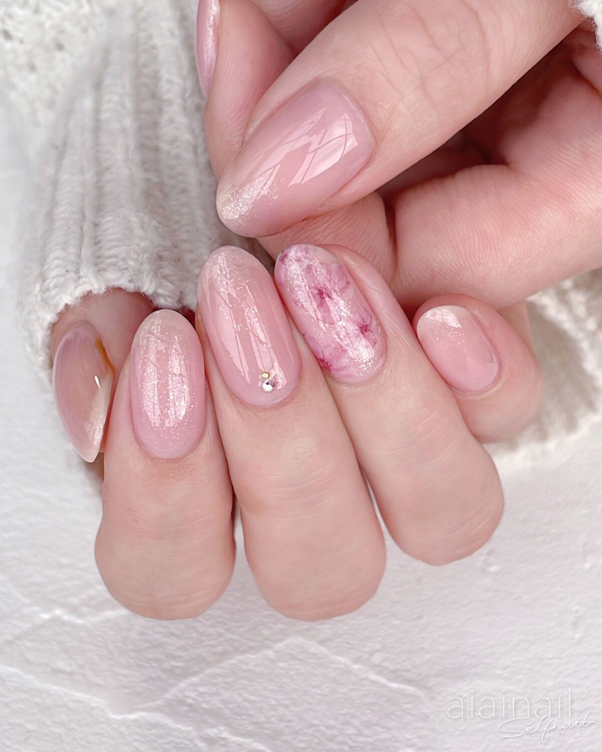 グロッシーコート/スキューズミー/オールインワンネイルを使ったクチコミ(3枚目)