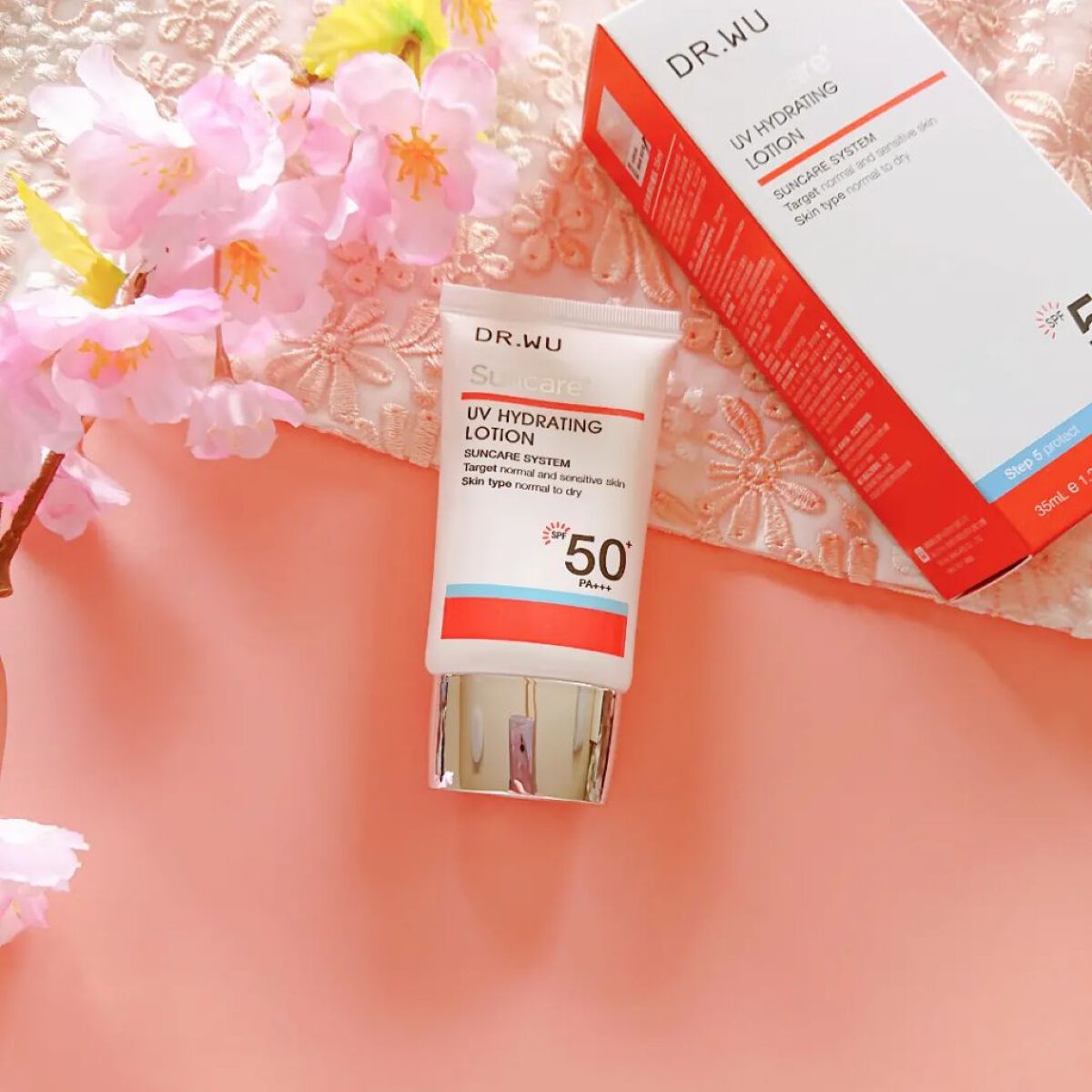 サンスクリーン+  モイスト日焼け止め＜日焼け止め＞/DR.WU/日焼け止めクリームを使ったクチコミ（1枚目）