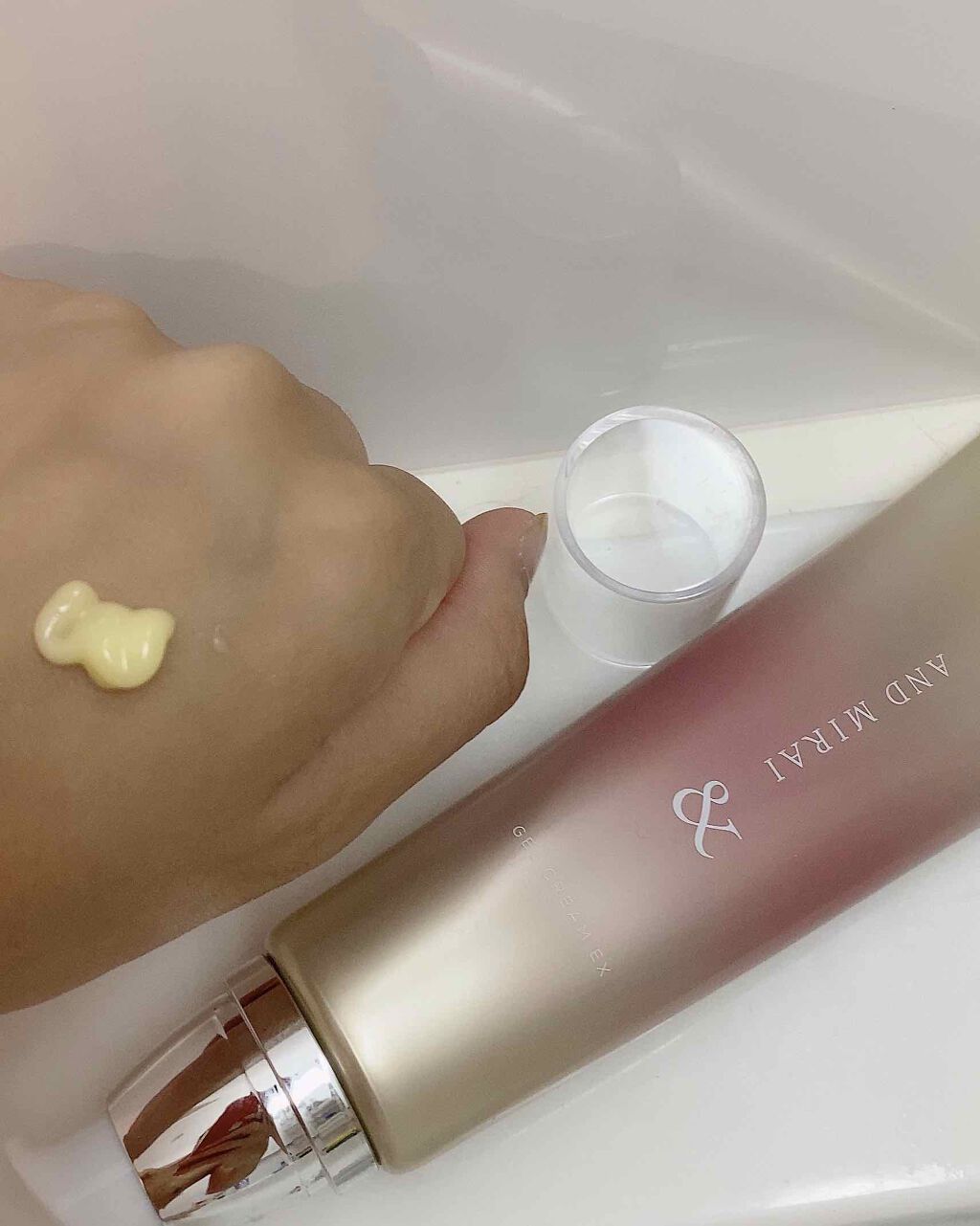 スキン アップ ジェルクリームEX/AND MIRAI/オールインワン化粧品を使ったクチコミ（1枚目）