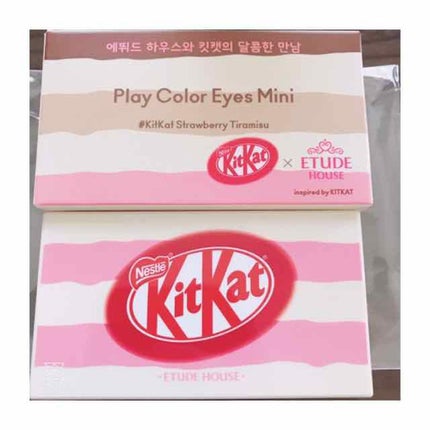 プレイカラーアイズ ミニ #キットカット ストロベリーティラミス/ETUDE/アイシャドウパレットを使ったクチコミ(1枚目)