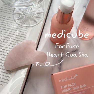 MEDICUBE ハート形カッサのクチコミ「ローズクォーツの天然石カッサ🌸💕
#medicube
#ハート形カッサ

----------.....」（1枚目）