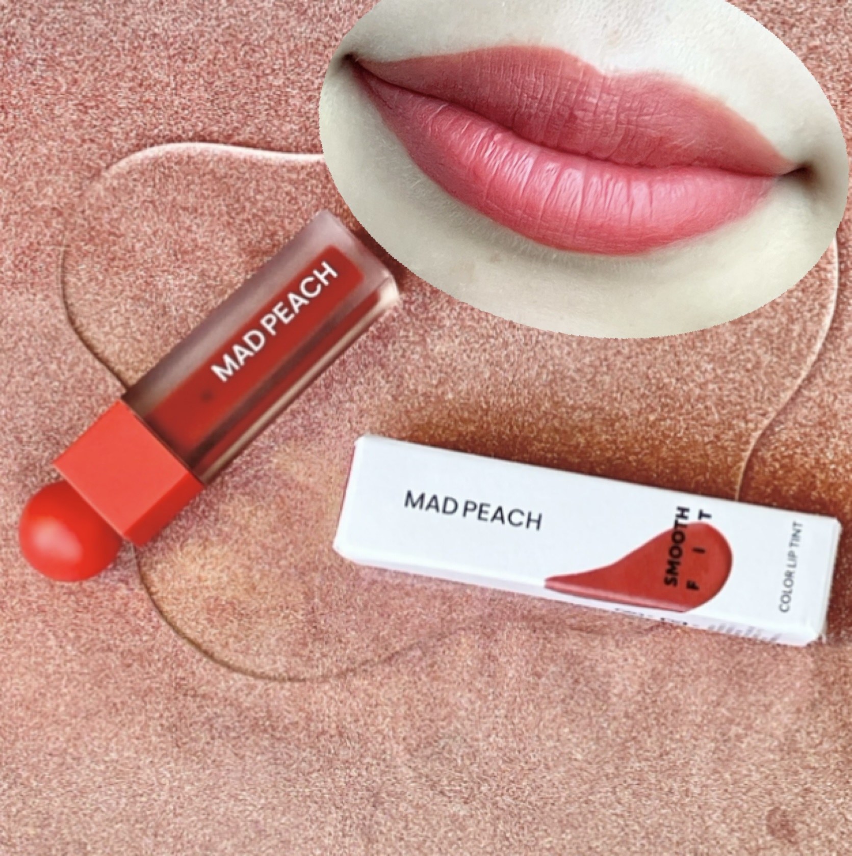 マッドピーチスムースフィットカラーリップティント/MAD PEACH/リップティントを使ったクチコミ（3枚目）