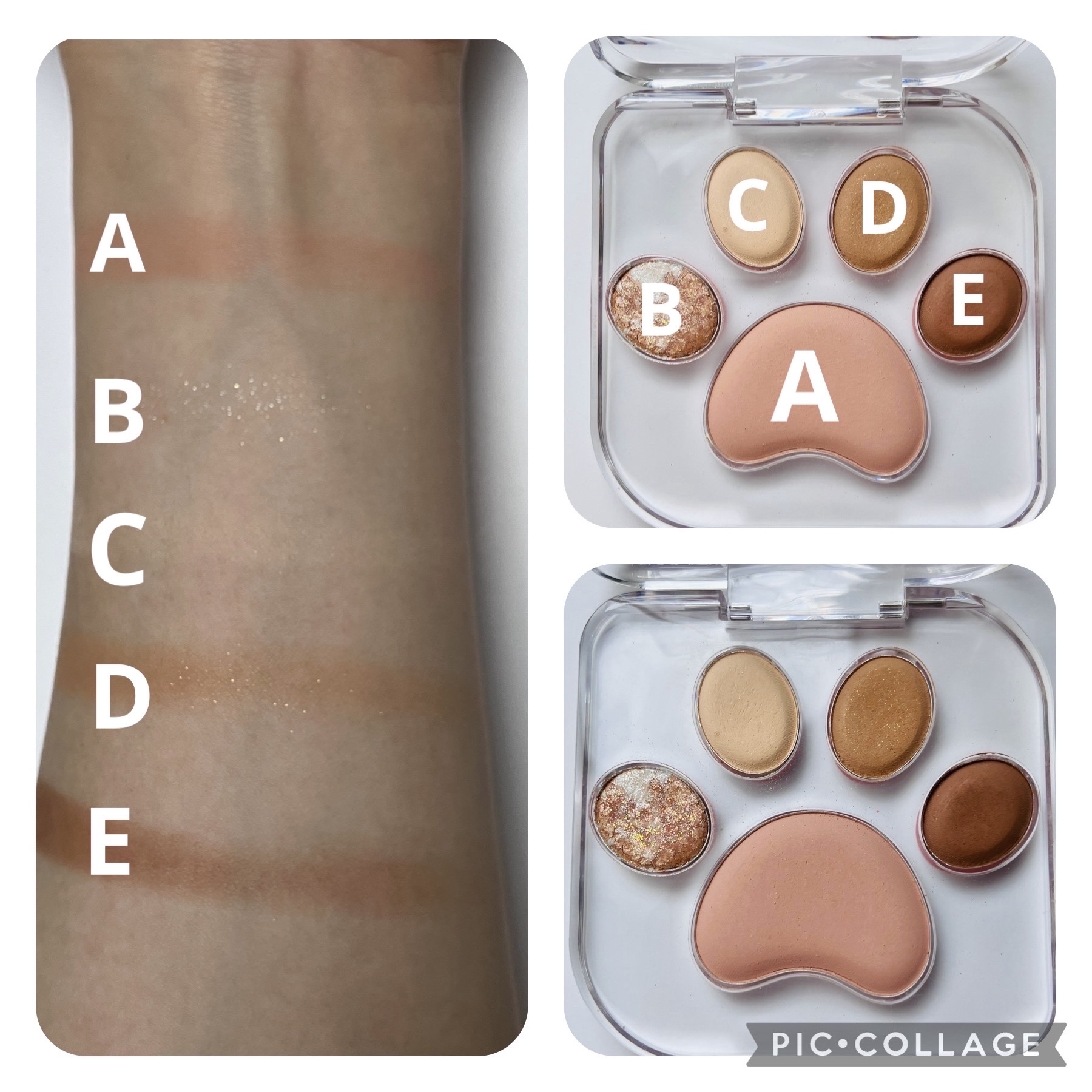 ミャオパウズアイシャドウパレット/MilleFée/アイシャドウパレットを使ったクチコミ（2枚目）