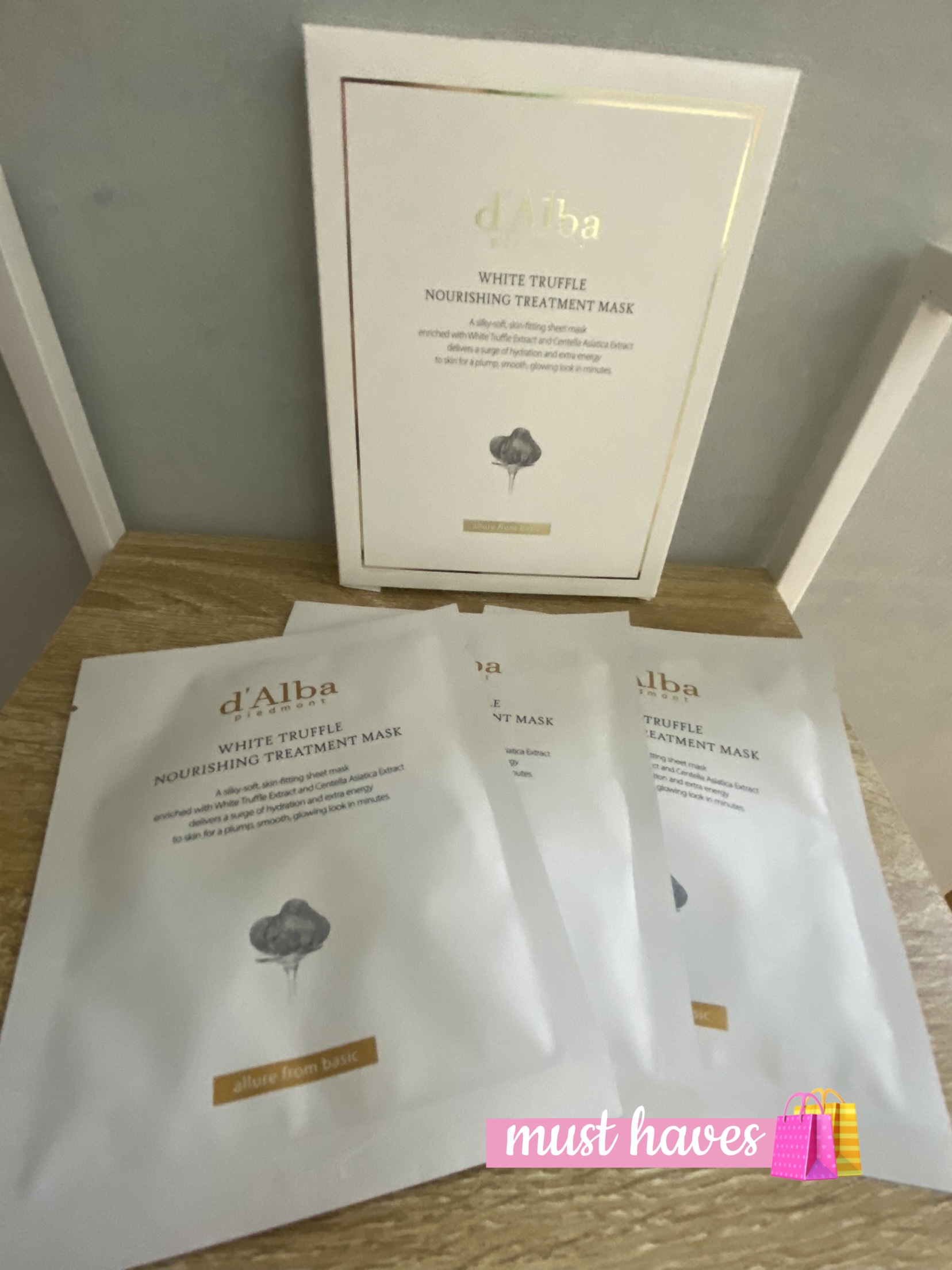 ホワイトトリュフナリシングトリートメントマスク/ダルバ/シートマスク・パックを使ったクチコミ（1枚目）
