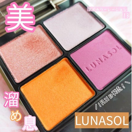 アイカラーレーション/LUNASOL/アイシャドウパレットを使ったクチコミ(1枚目)