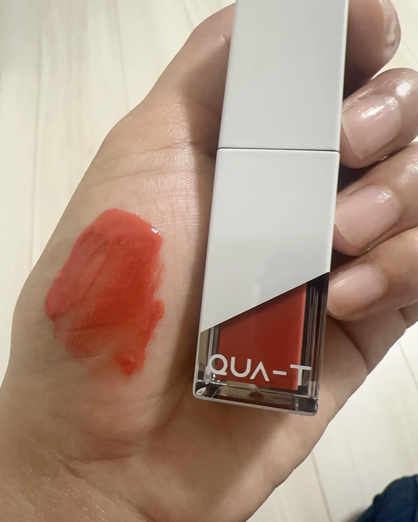 ザグラスタトゥーティント/QUA-T/リップティントを使ったクチコミ（3枚目）