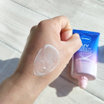 ニベアUV ディープ プロテクト&ケア トーンアップ エッセンス/ニベア/日焼け止めローションを使ったクチコミ(3枚目)