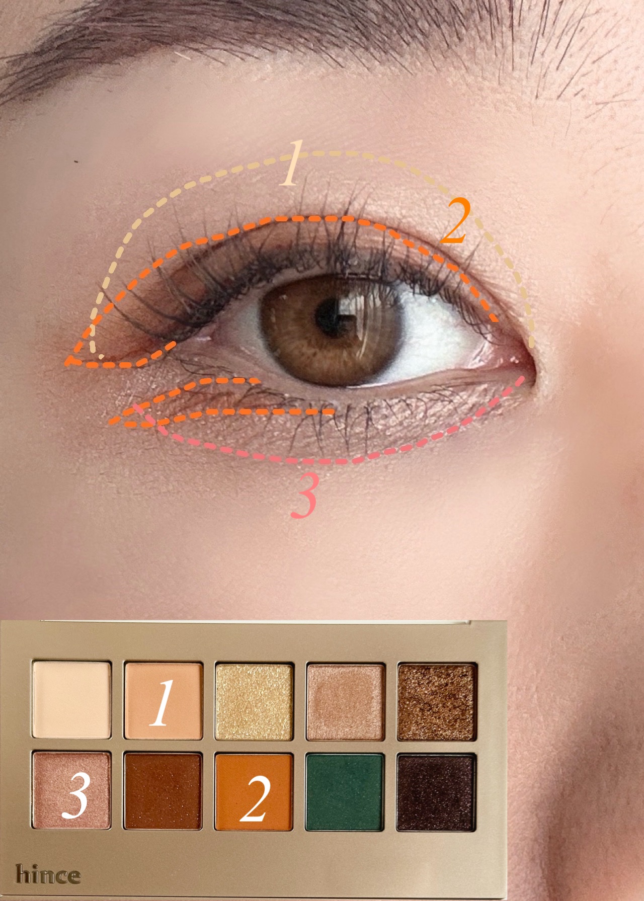 ニューデップスアイシャドウパレット/hince/アイシャドウパレットを使ったクチコミ（3枚目）