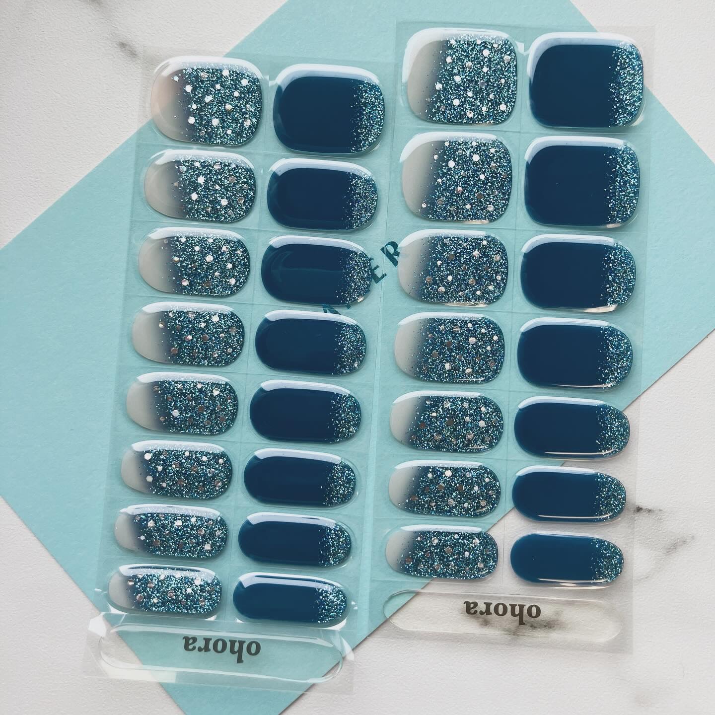 セミキュアジェルネイル（ハンド）/ohora/ネイルシールを使ったクチコミ（3枚目）