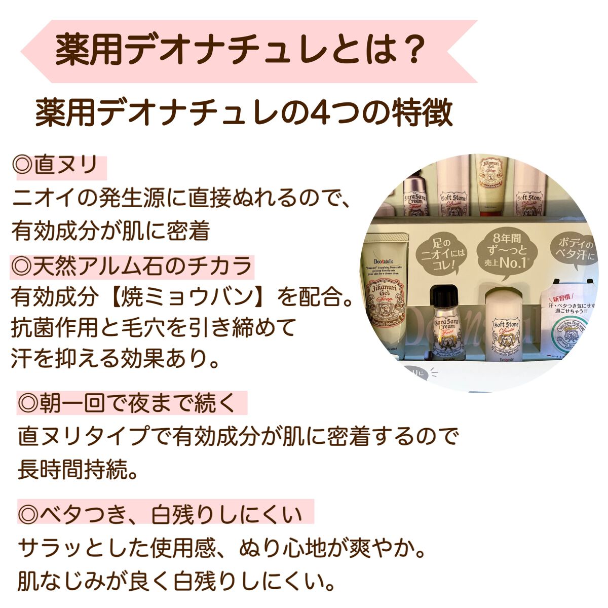 薬用さらさらデオドラントパウダー/デオナチュレ/デオドラント・制汗剤を使ったクチコミ（2枚目）