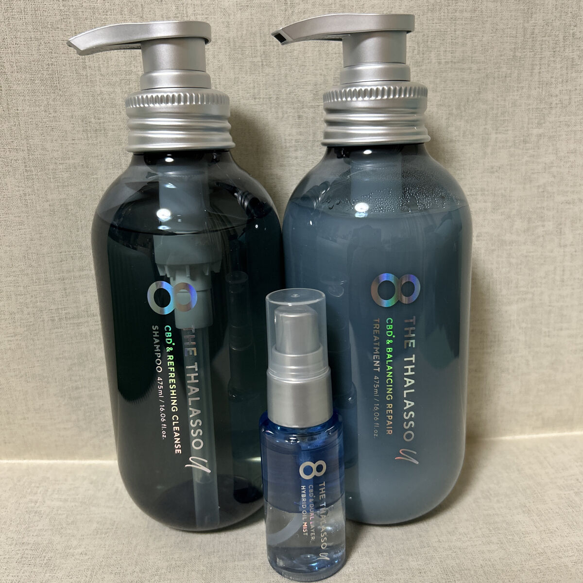 エイトザタラソ ユー CBD＆リフレッシング クレンズ 美容液シャンプー／CBD＆バランシング ダメージリペア 美容液ヘアトリートメント/エイトザタラソ/市販シャンプーを使ったクチコミ（1枚目）