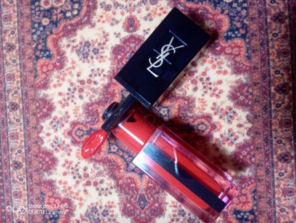 ルージュ ピュールクチュール ヴェルニ ウォーターステイン/YVES SAINT LAURENT BEAUTE/口紅を使ったクチコミ(2枚目)