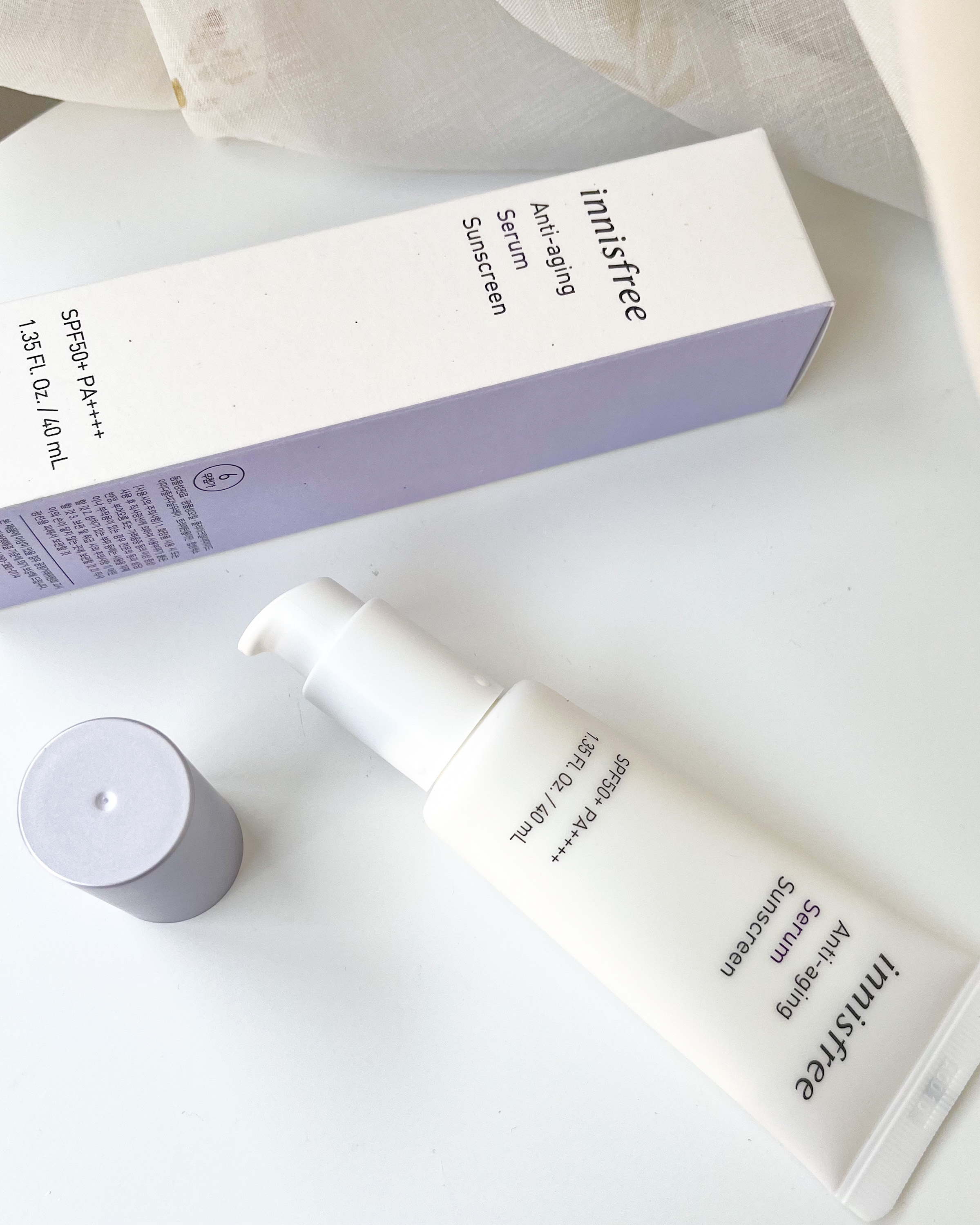 アンチエイジング セラム サンスクリーン/innisfree/日焼け止め・UVケアを使ったクチコミ（2枚目）