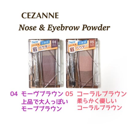 ノーズ&アイブロウパウダー/CEZANNE/パウダーアイブロウを使ったクチコミ(1枚目)