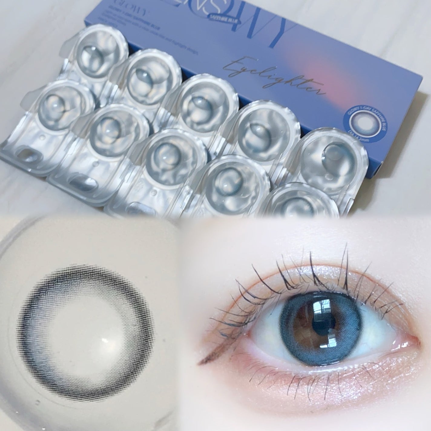 びゃっこまる on LIPS 「これは…きれいすぎる、、、まるで海のようなカラコン深い青と明る..」(7枚目)