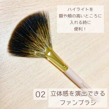 Enamor 熊野筆メイクブラシ7本＆ケースセット/Enamor/メイクブラシを使ったクチコミ（3枚目）