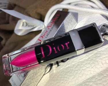 ディオール アディクト ラッカー プランプ 677 ディスコ ディオール/Dior/リップグロスを使ったクチコミ（2枚目）