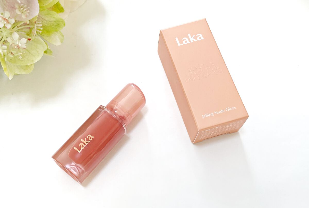 ジェリーイングヌードグロス/Laka/リップグロスを使ったクチコミ(1枚目)