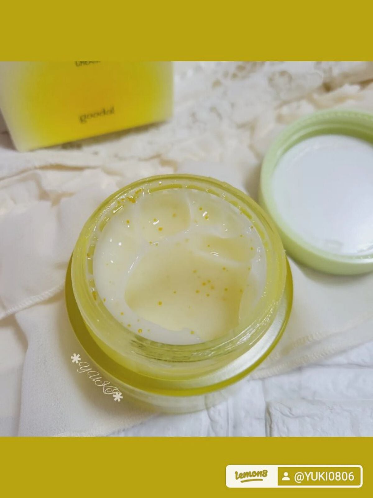 グリーンタンジェリンビタCダークスポットケアクリーム/goodal/フェイスクリームを使ったクチコミ(4枚目)