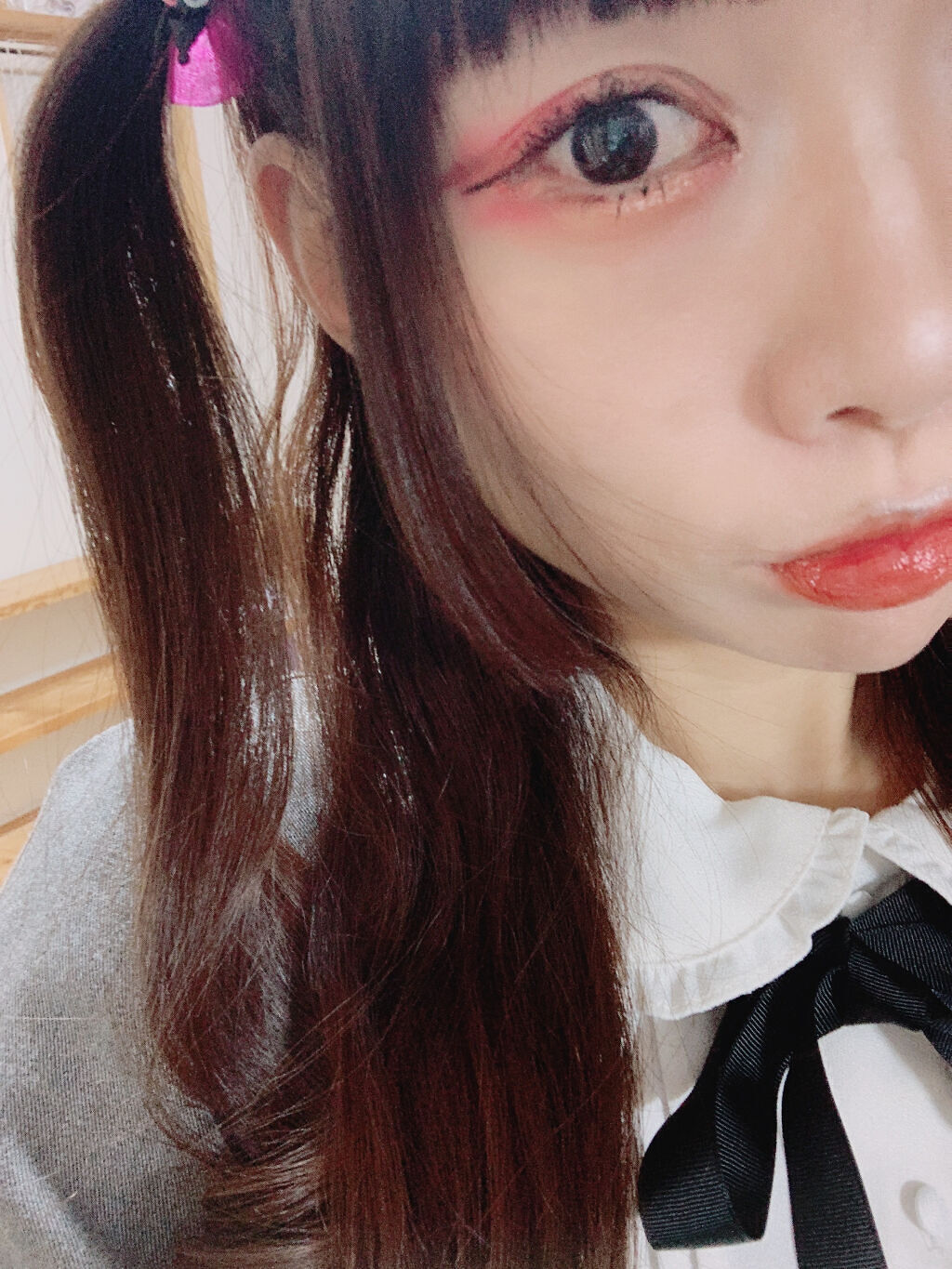 UR GLAM　POWDER EYESHADOW マゼンタピンク/U R GLAM/単色アイシャドウを使ったクチコミ（3枚目）