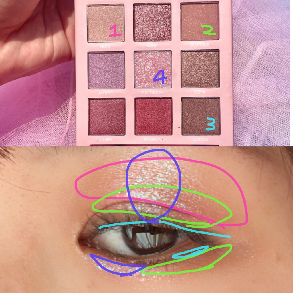 マイシャドウパレット PM-0056 ミラージュ/play on make/アイシャドウパレットを使ったクチコミ（3枚目）