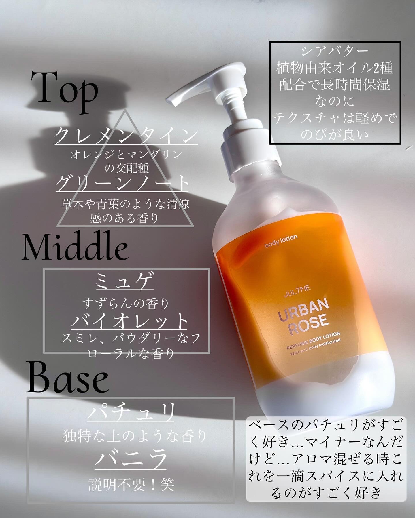 ジュライミー ボディローション アーバンローズ/JUL7ME/ボディローションを使ったクチコミ（2枚目）