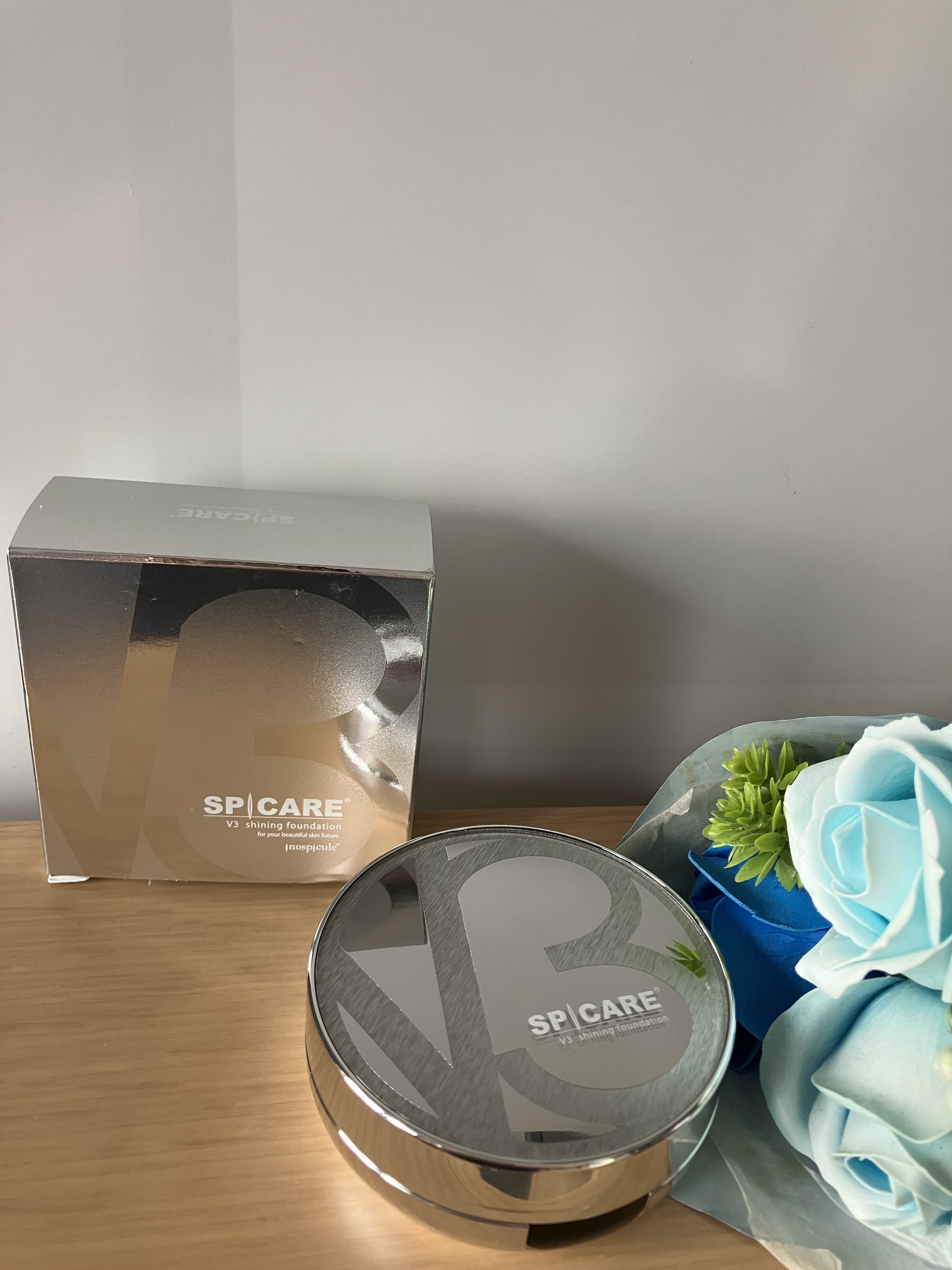V3シャイニングファンデーション/SPICARE/クッションファンデーションを使ったクチコミ（1枚目）