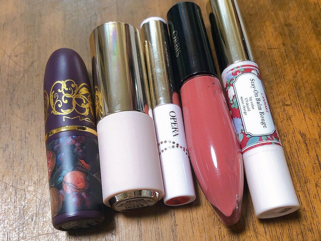 なぎの on LIPS 「左からリップスティックダスティグレープMベターリップトークベル..」(1枚目)