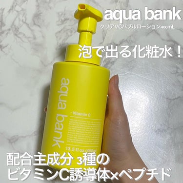 aqua bank 

クリアVCバブルローション400mL 1540円(税込み)

LDK6月号で「aqua bank」のセラミドバブルローションがベストバイ受賞

配合主成分 3種のビタミンC誘導体