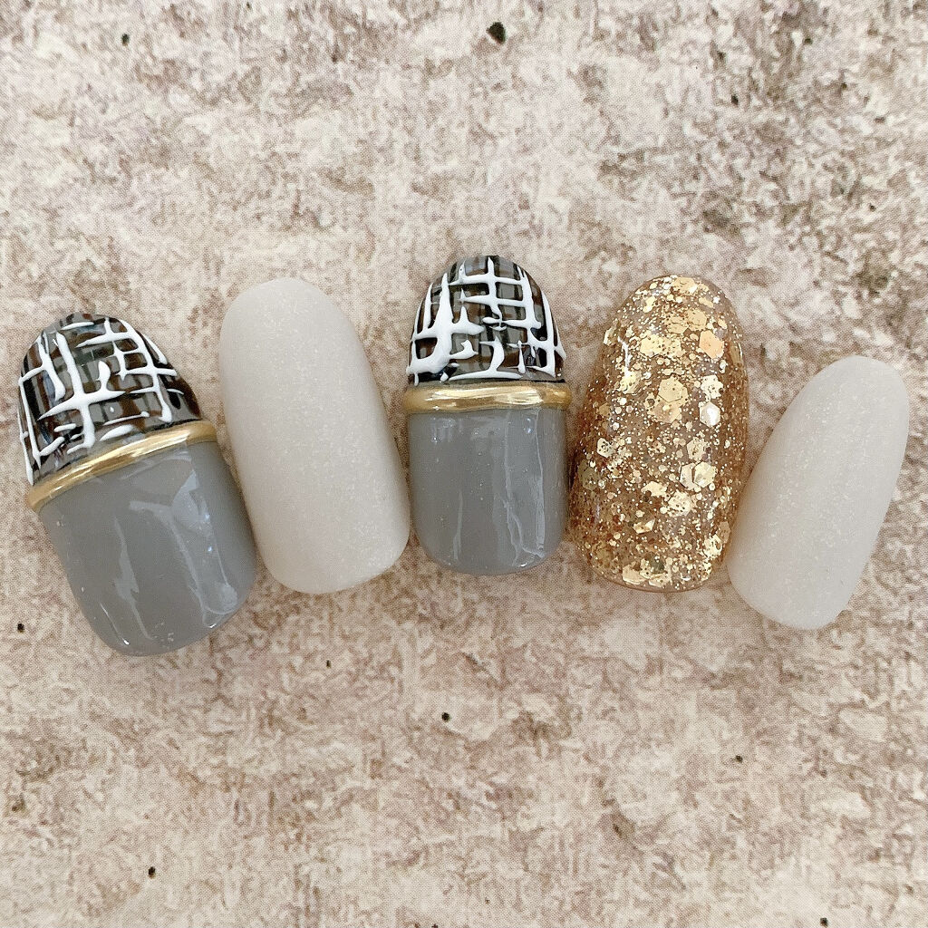 ミラーパウダー/プリジェル/ネイルシールを使ったクチコミ（1枚目）