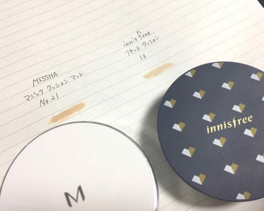 innisfree リセットクッションのクチコミ「
イニスフリー リセットクッション


イニスフリーは大好きなブランドなので、１度ベース系も使.....」（3枚目）