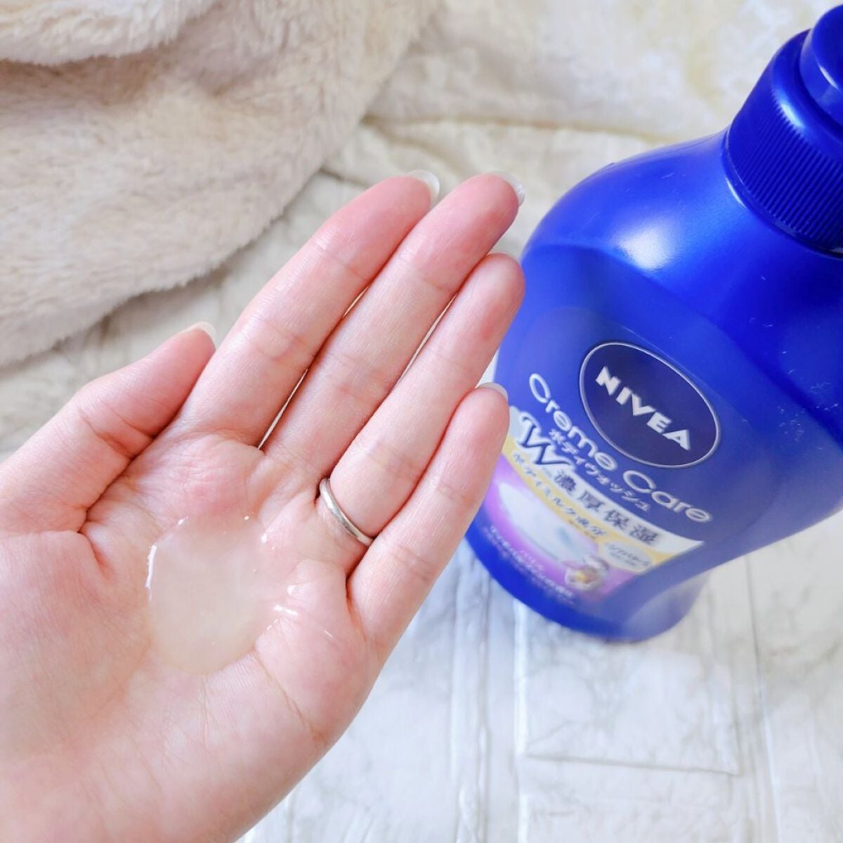 ニベア クリームケア ボディウォッシュ パリスリッチパルファンの香り/ニベア/ボディソープを使ったクチコミ(4枚目)