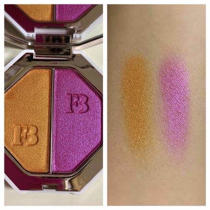 KILLAWATT FOIL FREESTYLE HIGHLIGHTER PALETTE/FENTY BEAUTY BY RIHANNA/パウダーハイライトを使ったクチコミ(2枚目)