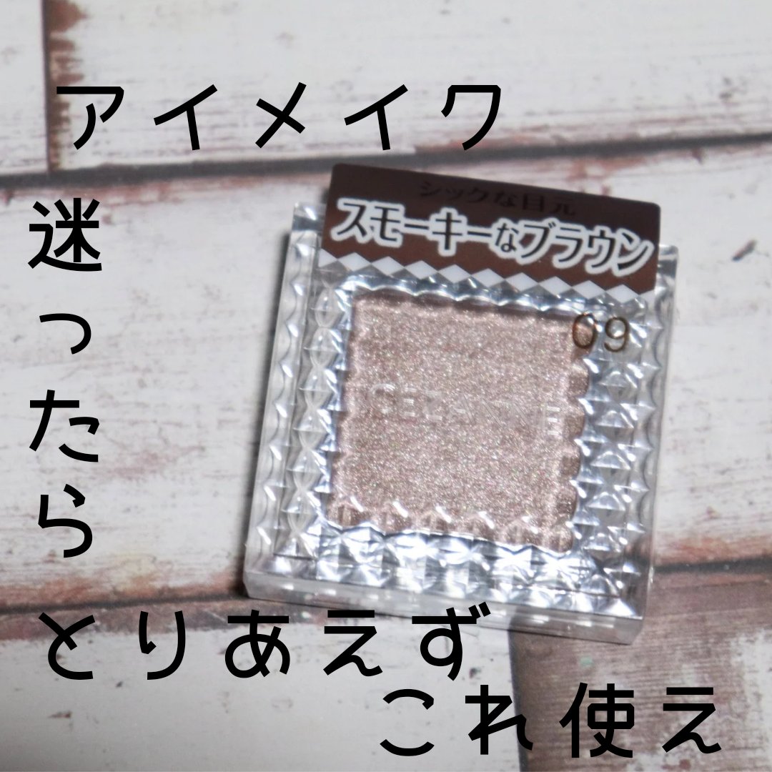 シングルカラーアイシャドウ 09 グレイッシュブラウン/CEZANNE/単色アイシャドウを使ったクチコミ（1枚目）