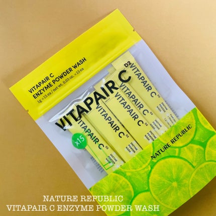 ビタペアC酵素洗顔パウダー/ネイチャーリパブリック/洗顔パウダーを使ったクチコミ(1枚目)