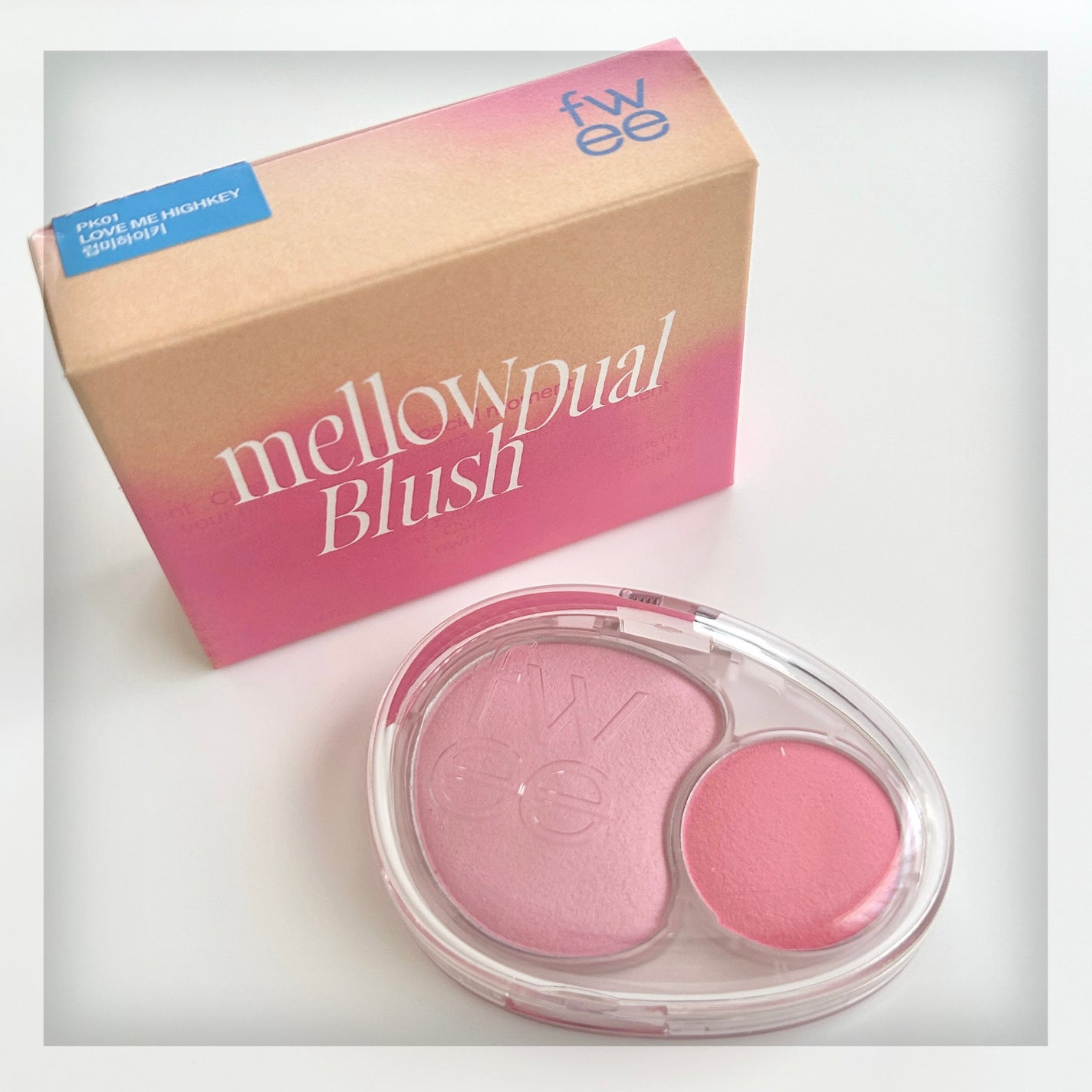 デュアルチークメロウ/fwee/ジェル・クリームチークを使ったクチコミ(1枚目)