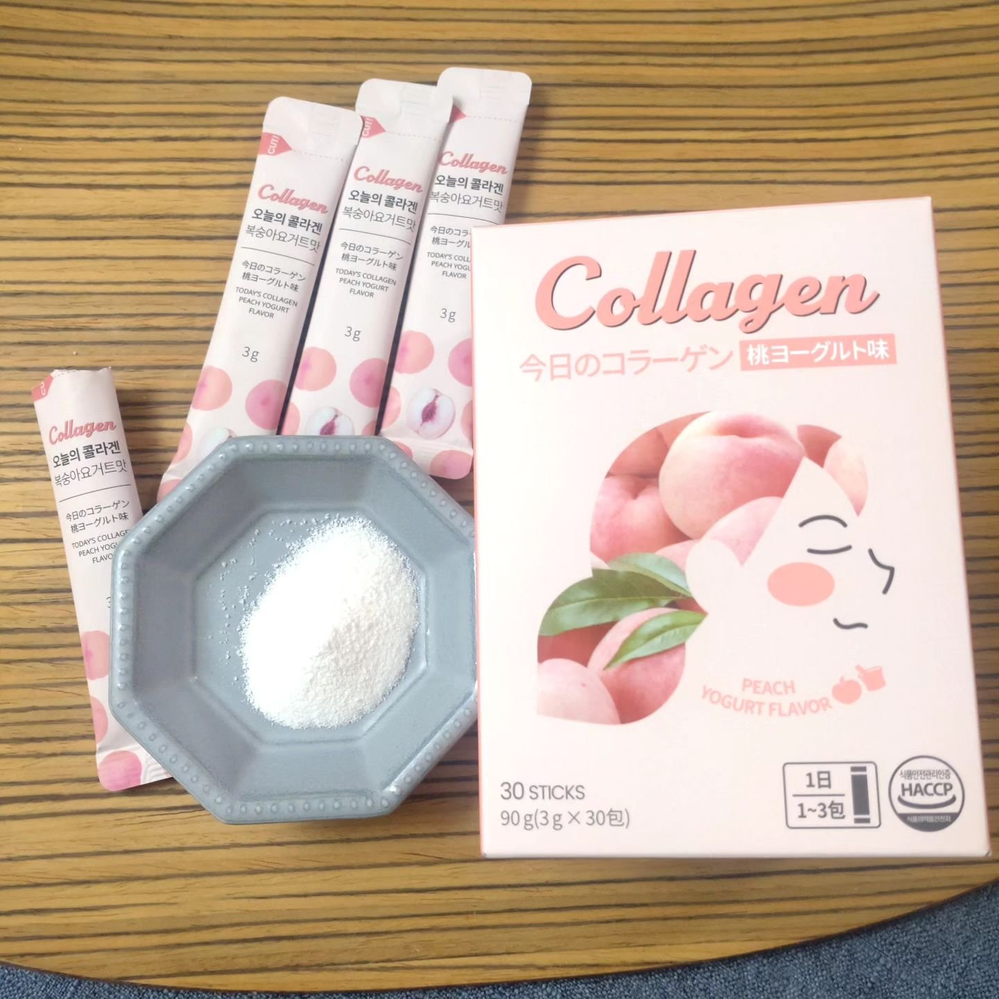 今日のコラーゲン 桃ヨーグルト味/Hello Beauty/美容サプリメントを使ったクチコミ（2枚目）