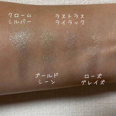 プレスド アイシャドー（レフィル）  W ゴールド シーン(限定色)/shu uemura/パウダーアイシャドウを使ったクチコミ（3枚目）