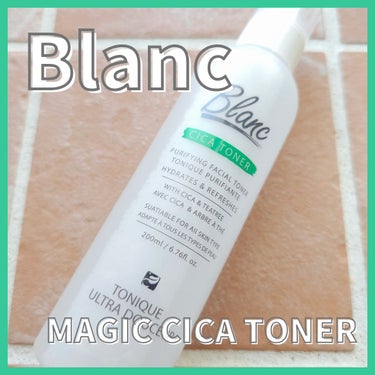 🌷商品
ブランド：Blanc
アイテム：MAGIC CICA TONER

ー♡ーーーーーーーーーーーーーーーーーー
🌷概要

10年間トラブル肌の研究を続ける
《BLANC》の拭き取りトナーになります