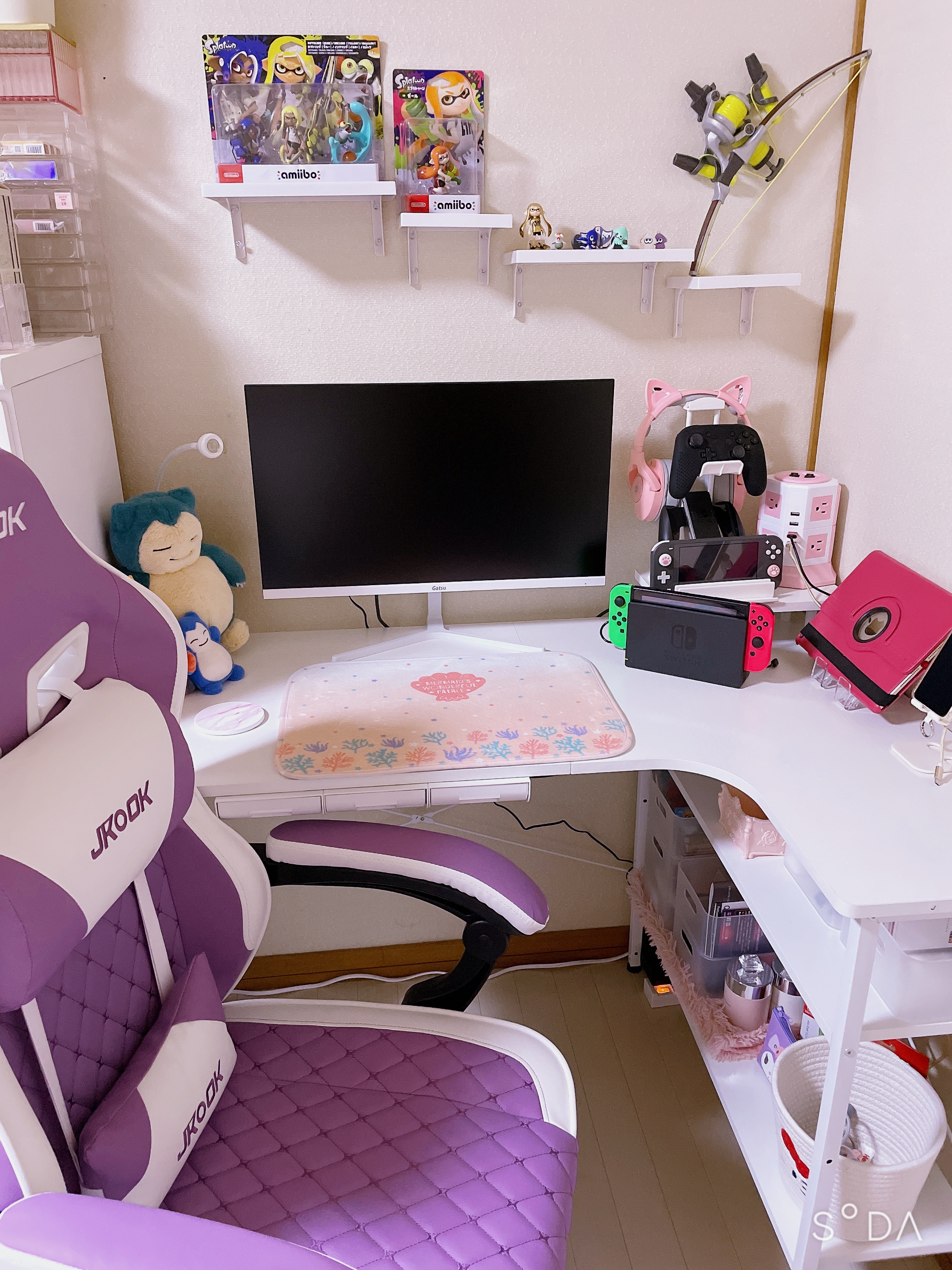 ゲーミングモニター 白/Gatsu/その他を使ったクチコミ（1枚目）