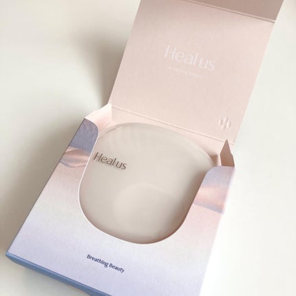 ブリージンググロークッション/Healus/クッションファンデーションを使ったクチコミ(3枚目)