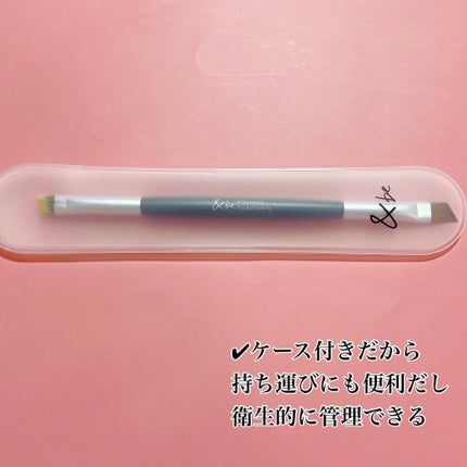 ダブルエンドアイブロウブラシ熊野筆/&be/メイクブラシを使ったクチコミ(3枚目)