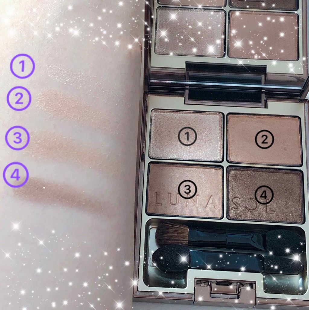 スキンモデリングアイズ/LUNASOL/アイシャドウパレットを使ったクチコミ(2枚目)