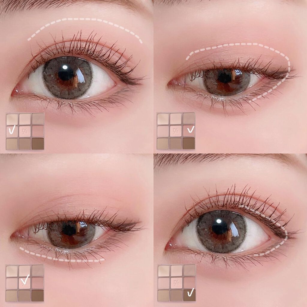 シャドウパレット/dasique/アイシャドウパレットを使ったクチコミ(3枚目)