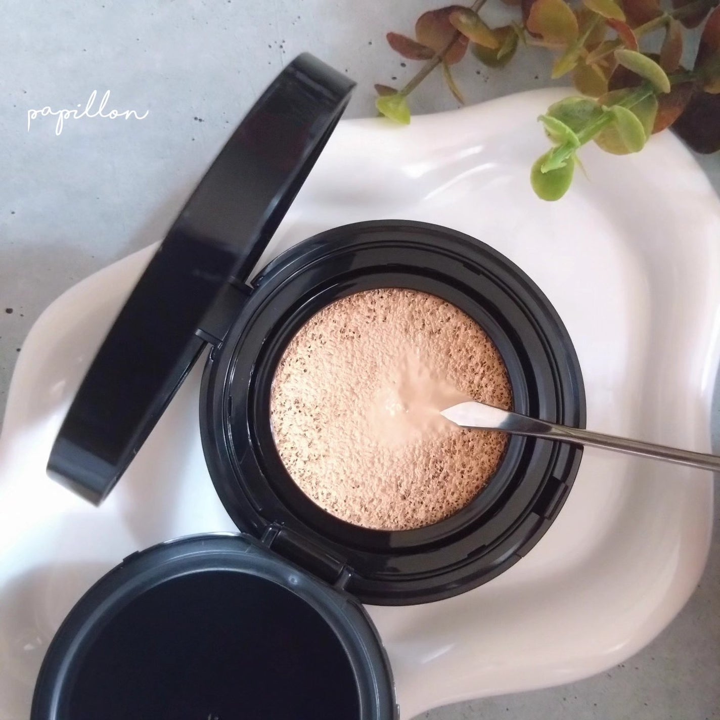 ドラマティックエッセンスクッション グロウ/マキアージュ/クッションファンデーションを使ったクチコミ(4枚目)